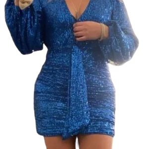 Sheinbae mini sequined bodycon dress.